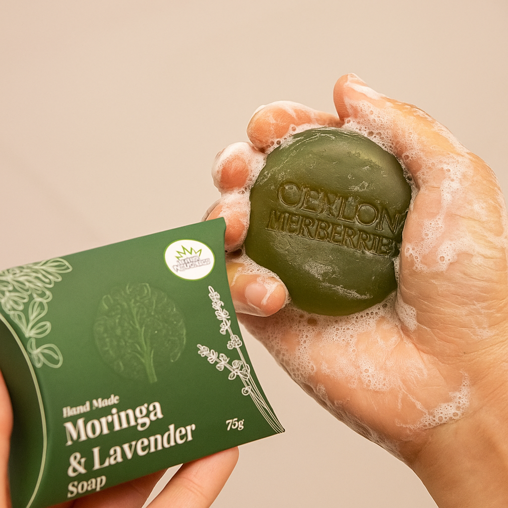 Moringa & Lavender Soap – Handmade
